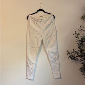 Madewell White Skinny Jeans